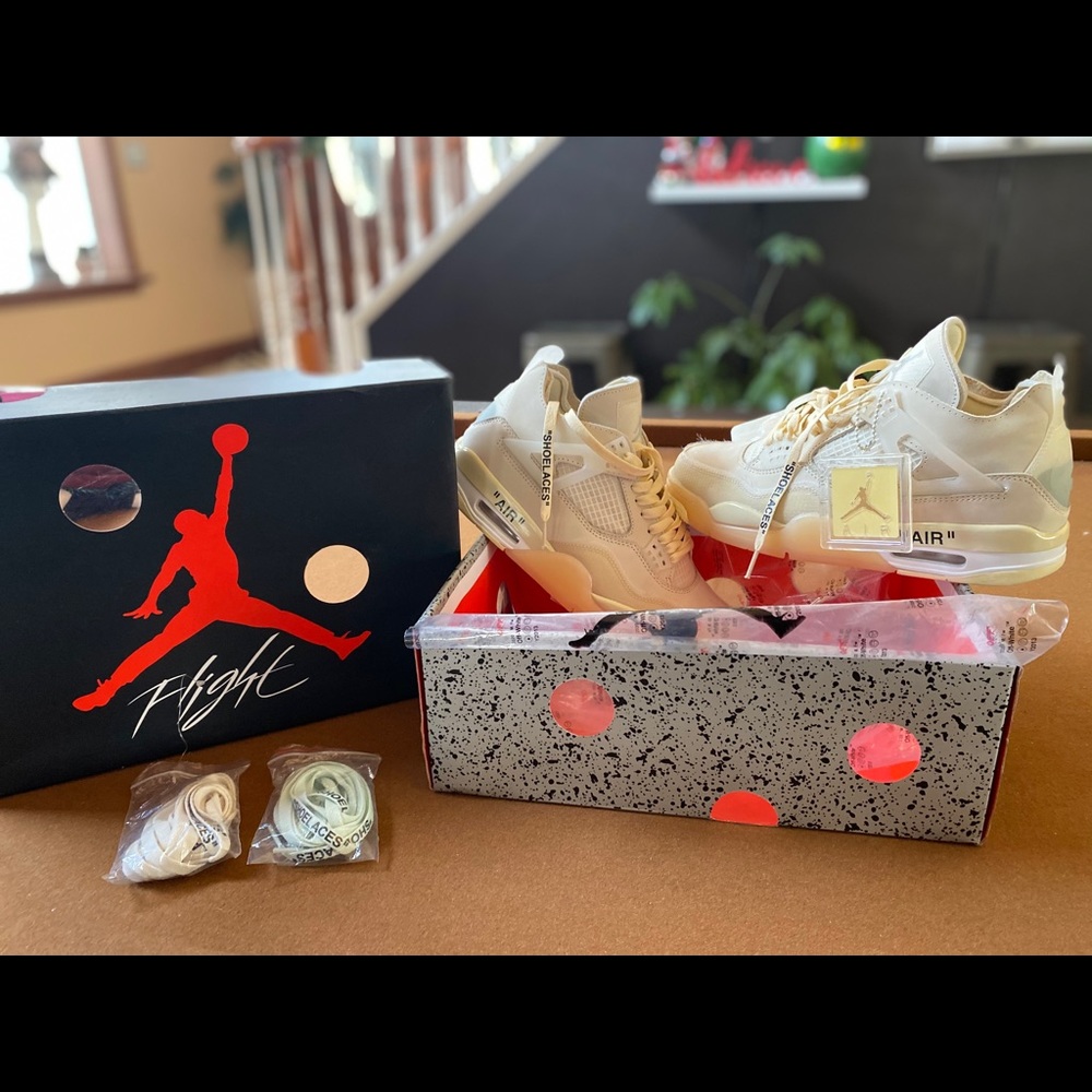 WMNS AIR JORDAN 4 RETRO SP "OFF WHITE" SAIL